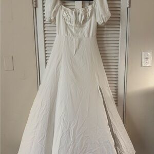 White Off-Shoulder Dress